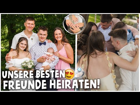 UNSERE BESTEN FREUNDE HEIRATEN!🥹😭 Hans & Vici Hochzeit💒 | kobexmone
