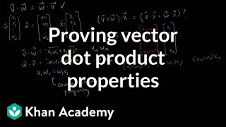 Proving Vector Dot Product Properties