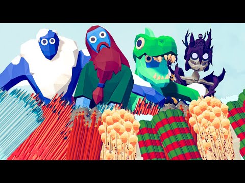 4x GIANT 👹 Vs ⚔️ 50x EVERY TEAM BOSS / Totally Accurate Battle Simulator ( TABS )
