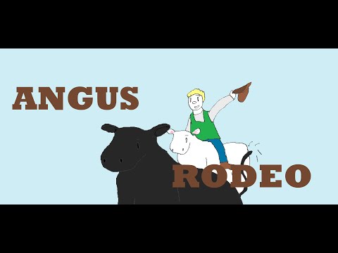 Angus Rodeo Cartoon (Funny Short Animation)