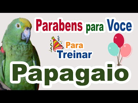 Assobio Parabéns pra você para treinar papagaio - canto parabens pra voce para papagaio
