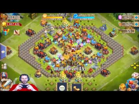 250,000 Might Rolling 30k Gems For Anubis + Ronin iOS Castle Clash