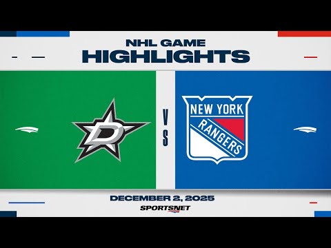 NHL Highlights | Rangers vs. Stars - December 2, 2025
