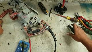 Repairing a worm drive Skil saw.