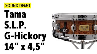 Video thumbnail for Tama | S.L.P. G-Hickory 14" x 4,5" Snare | Sound Demo (no talking) by Drums Bonedo