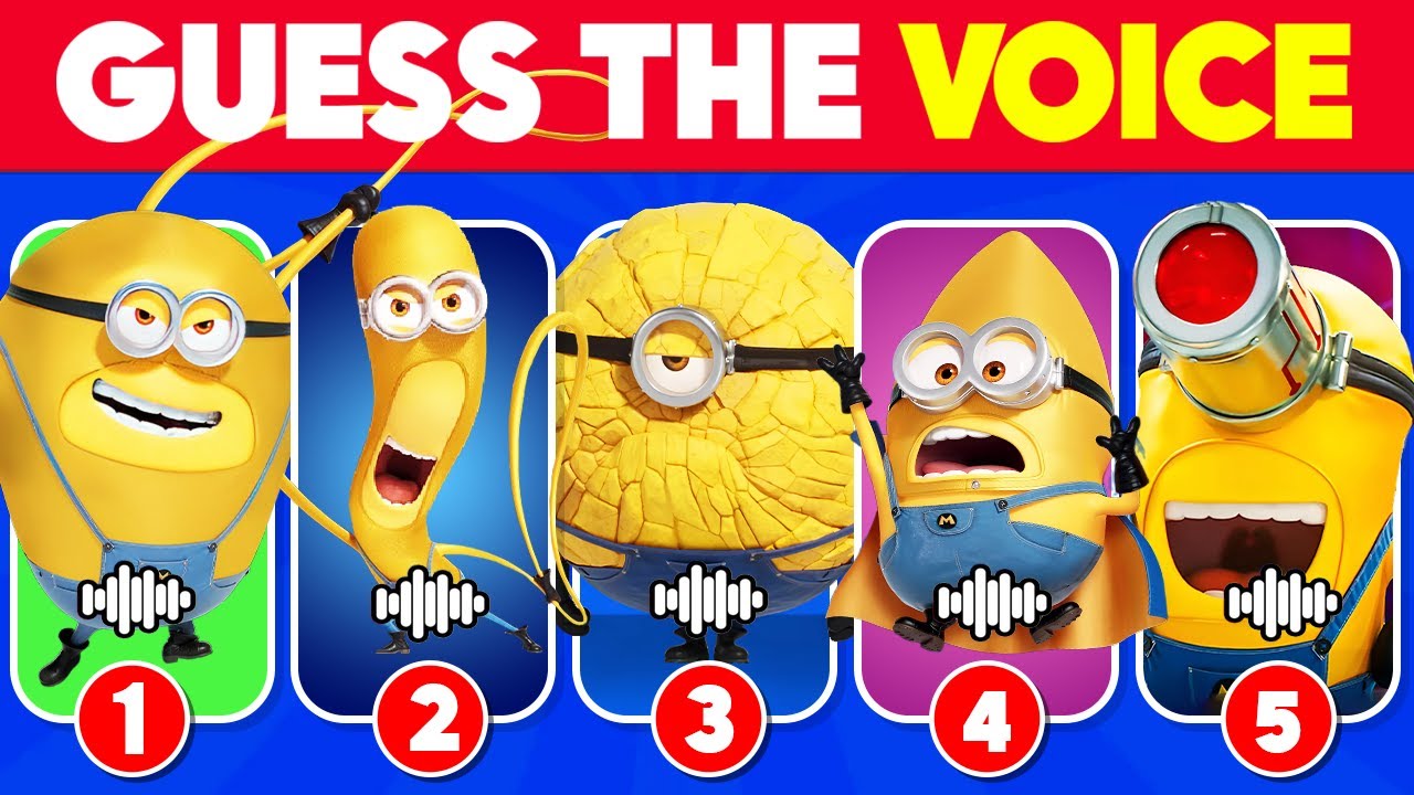 Guess The Minion Characters By Their Voice...! 🍌🤓🔊 | Mega Minion Quiz
