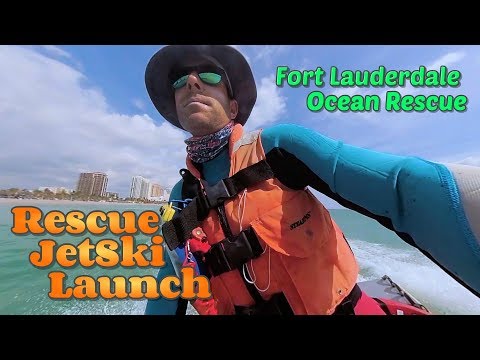 Fort Lauderdale Beach / Ocean Rescue / Jet Ski Launch / Spring Break 2018