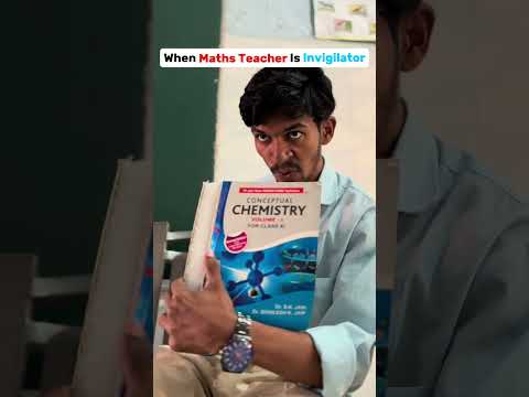 When Maths Teacher Is The Invigilator 💀 #shorts #funny #exams