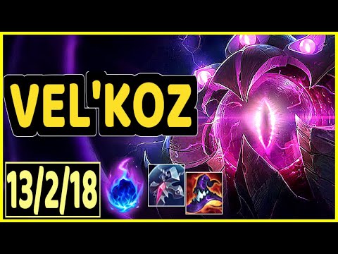 VEL'KOZ VS AZIR - 13/2/18 KDA MID GAMEPLAY DIAMOND IV