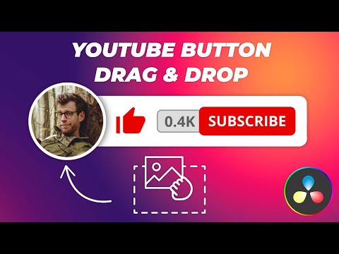 Free Davinci Resolve Custom subscribe button #2 Easier to install plugin