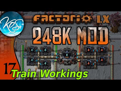 Factorio 248k Mod 17 - TRAIN JOURNEY - Tips & Tricks