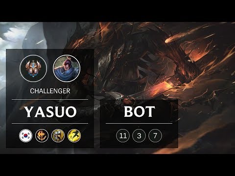 Yasuo Bot vs Ezreal - KR Challenger Patch 9.4