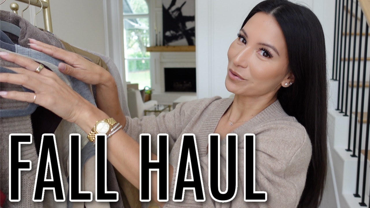 FALL HAUL - The Perfect Transition Tops for Fall *Quince TRY ON HAUL*