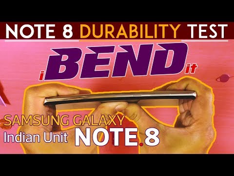 Samsung Galaxy Note 8 Durability Test! (Indian Exynos Unit)(BEND & Scratch TESTED) Flagship Strong?