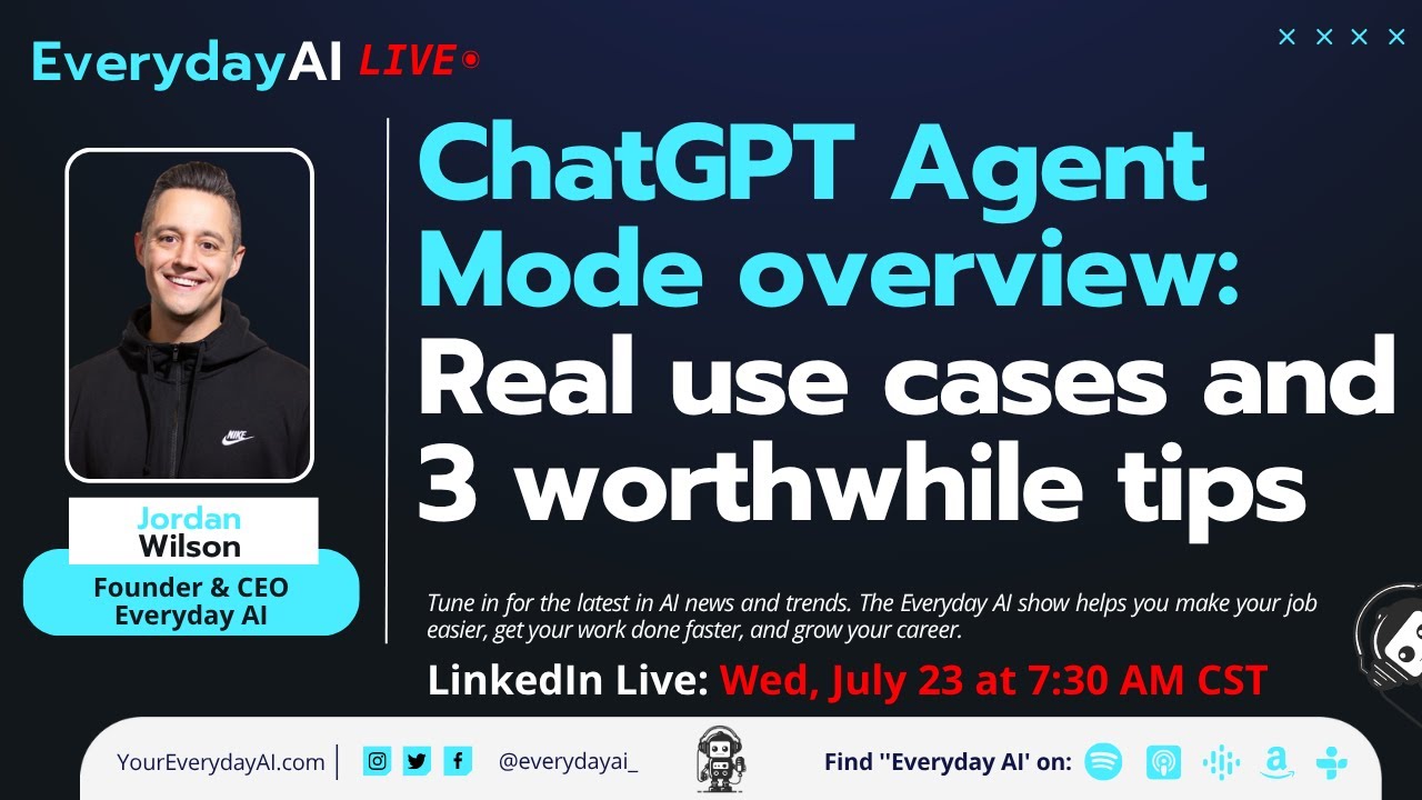 ChatGPT Agent Mode overview: real use cases and 3 worthwhile tips