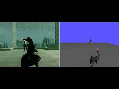 Matrix bullet-dodge animation