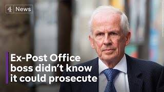 Former Post Office boss says he didn’t know they were prosecuting hundreds of subpostmasters