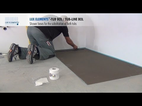Golvnivå-duschbottnar TUB — byte av badkar