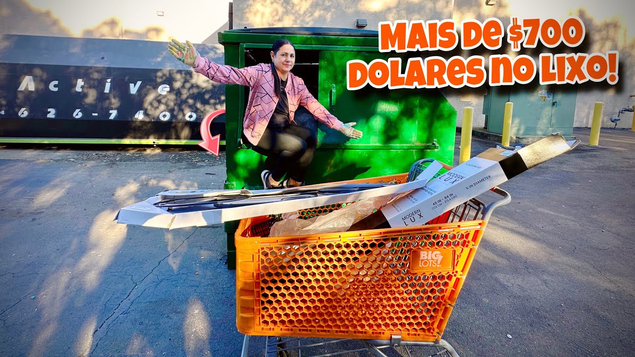 Mais de $700 dólares em coisas no lixo dos Estados Unidos!🇺🇸