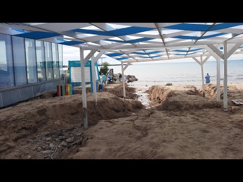 #Пляж Анапы смыло после сильного ливня#Витезево и Джемете затопило 17.06.21