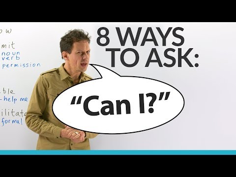 語彙力の向上：「CAN I...I...を尋ねる8つの方法 (Improve Your Vocabulary: 8 Ways to Ask 'CAN I...?')