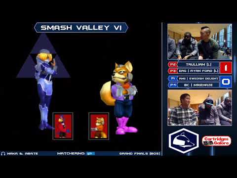 Smash Valley VI Melee Doubles - Trulliam + Ryan Ford (R) vs Swedish + MikeHaze (B) - Grand Finals