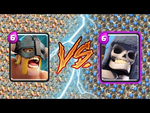 Elite Barbarians Vs Giant Skeleton - Clash Royale Challenge #343