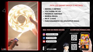 Kit Fita Led Smart Ekaza Rgb Wifi 5 Metros Alexa Google
