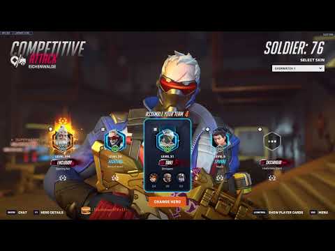 DAFRAN SOLDIER 76 GOD - OVERWATCH 2 SEASON 18 TOP 500 GAMEPLAY