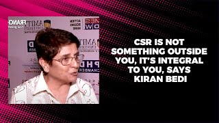 CSR is not something outside you, it is integral to you, says Kiran Bedi   image