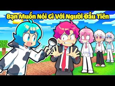 Yummie Thử Thách NÓI GÌ VỚI NGƯỜI TIẾP THEO Trong Minecraft 🤣🤩