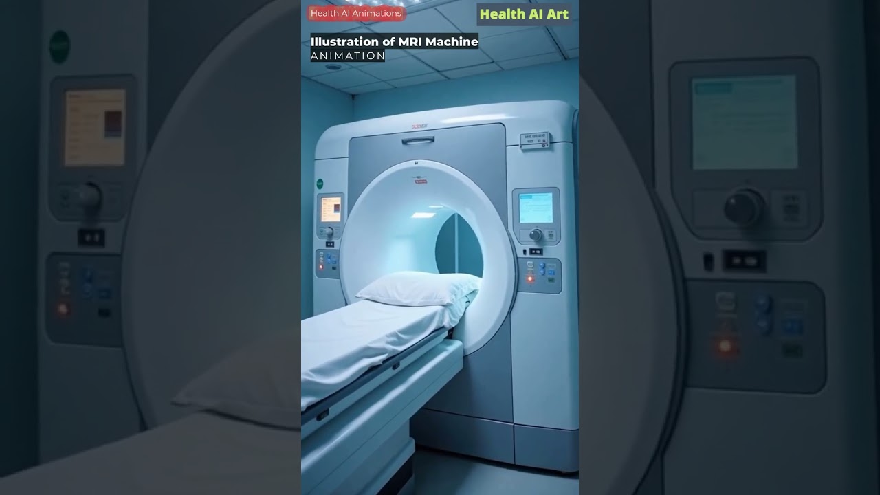 Animation of MRI Machine | Health AI Art | 04