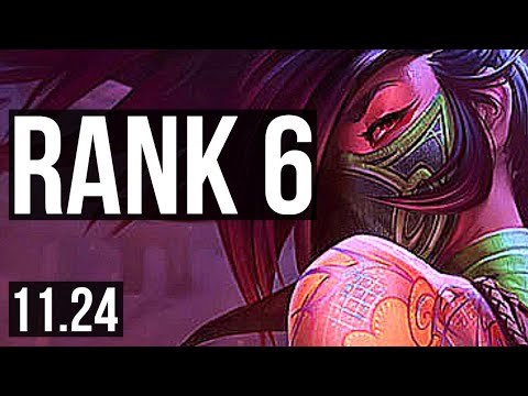 AKALI vs SYLAS (MID) | Rank 1 Akali, Rank 6, 6/1/4 | EUW Challenger | 11.24