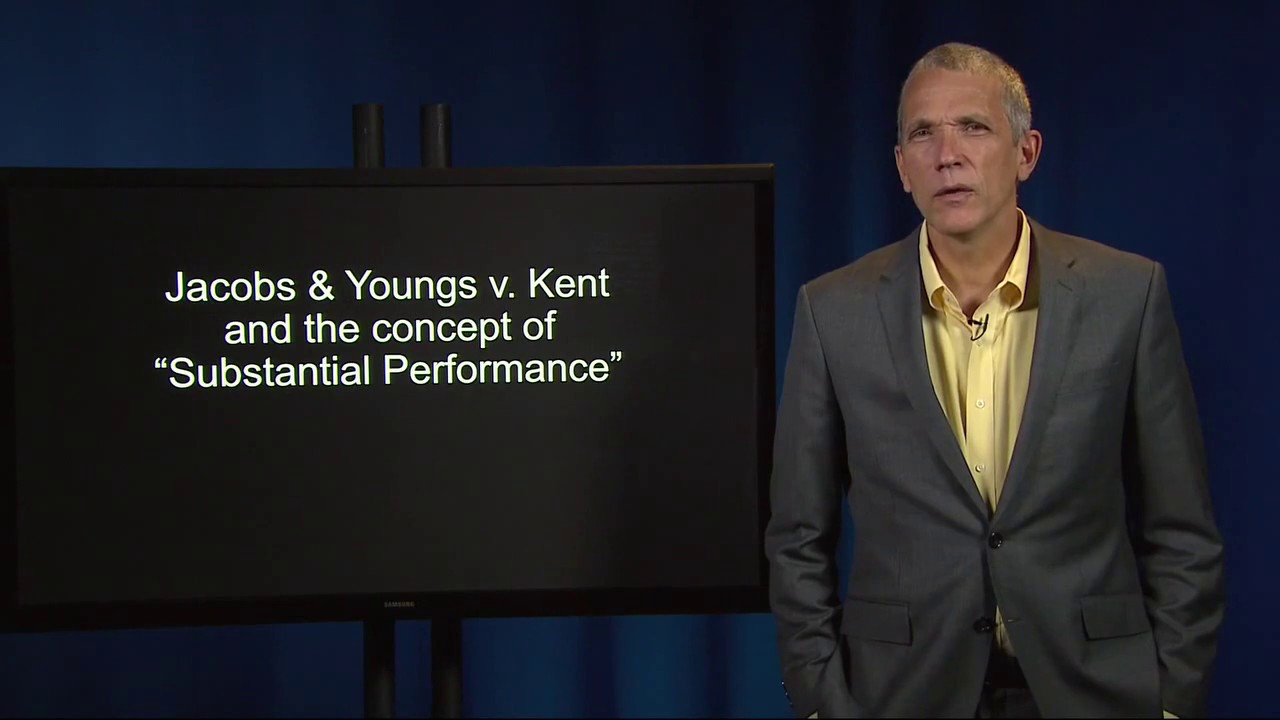 Contract Law: Jacob & Youngs v. Kent (Reading Pipe)