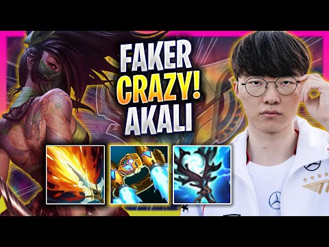 FAKER CRAZY GAME WITH AKALI! - T1 Faker Plays Akali TOP vs Yone! | Season 2024