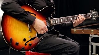 Video thumbnail for Gibson 2015 ES-335 Figured Semi-Hollow Electric Guitar by Musician's Friend