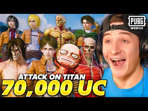 Buying ALL Attack on Titan Skins in PUBG MOBILE