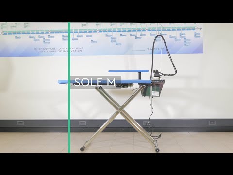 Sole M, Foldable Iron Board with Vacuum and Blowing Options - Battistella