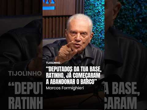 “Deputados da tua base já começaram a abandonar o barco”, diz Formighieri a Ratinho