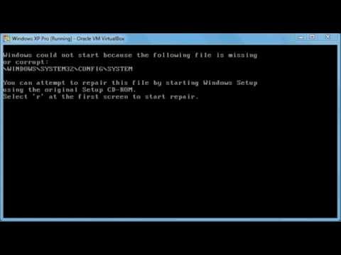 comment reparer c windows system32 config system