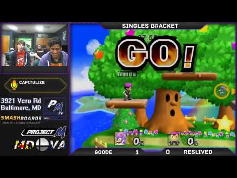Project M @ Xanadu 1/2/17 Winners Bracket: Goode (Sonic) vs Reslived (Ness)