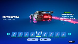 How To Get Magic Missile Boost NOW FREE In Fortnite! (Unlocked Magic Missile Boost Customizable Car)