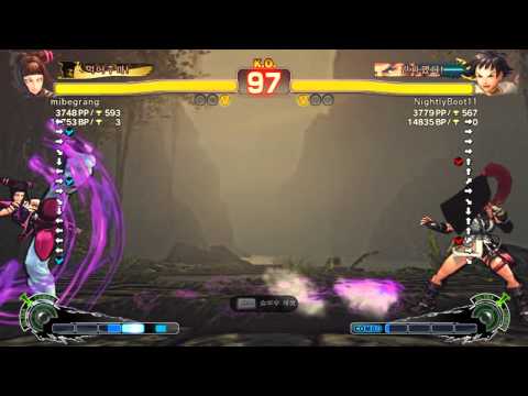 SSF4 AE pc - mibegrang(Juri) vs NightlyBoot11(Makoto)