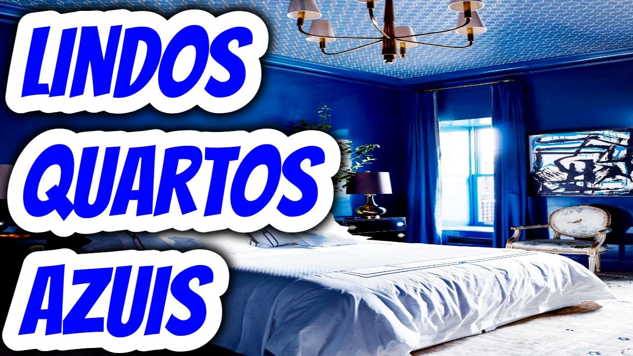 Modelos imagens de lindos quartos decorados na cor azul. Ideias pinturas paredes para sua decoração