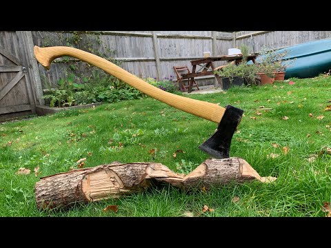Making a curved axe handle from ash wood