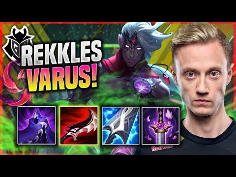 REKKLES IS A MONSTER WITH VARUS! - G2 Rekkles Plays Varus ADC vs Ezreal! | Season 11