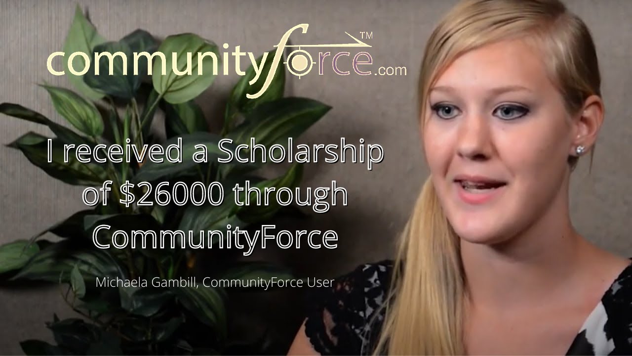 CommunityForce - Scholarship Management - Applicant POV - Michaela Gambill
