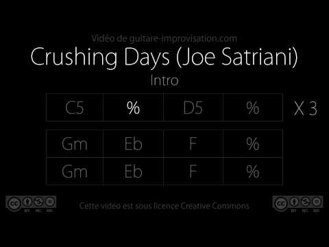 Crushing Days (Joe Satriani) : Backing track
