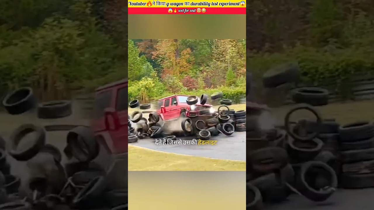 Youtuber ने किया g-wagon durability test experiment🤯😱||#shorts
