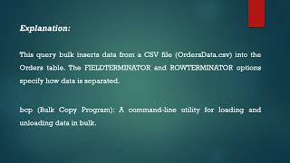 Download the video "Use Bulk Insert Methods"